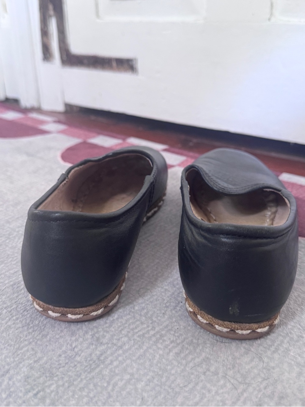Sabah Beirut Black Leather Handmade Slip-On Flat EU 36 Gaziantep Turkey - Picture 5 of 9